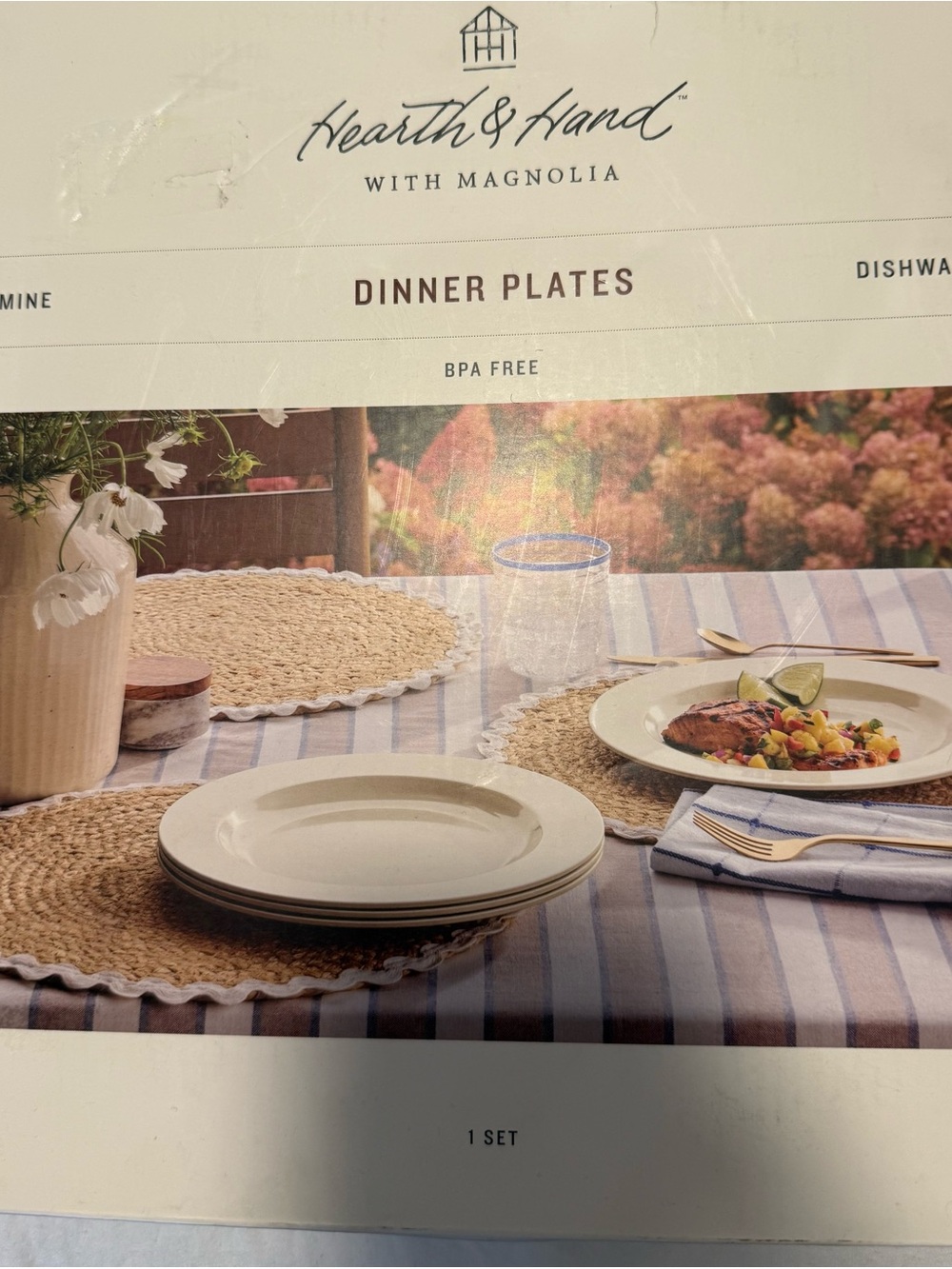 Hearth & Hand Cream Dinner Plates - Set